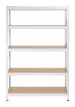 Μεταλλική ραφιέρα με ξύλο MDF Futur Plus διαστάσεων 180x120x45cm, 5x275kg κωδ .1178 - Image 2