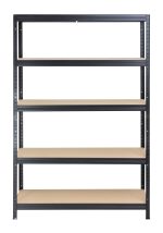 Μεταλλική Ραφιέρα με ξύλο MDF Futur Plus διαστάσεων 180x120x45 κωδ. 1185 - Image 5