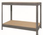 Μεταλλικός Πάγκος Εργασίας με ράφια  Νοβοπάν διαστάσεων 87x120x60cm, 2x600kg κωδ. 1188 - Image 2