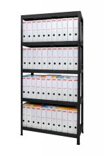 Μεταλλική ραφιέρα με Μεταλλικά Ράφια DRUMY 180x90x40, 5x130 kg κωδ. 1180 - Image 3