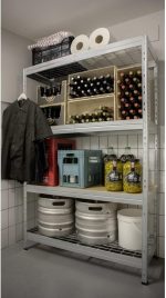 Μεταλλική ραφιέρα WIRE RIVET 180x120x45cm, 4x300kg Κωδικός 2453 - Image 8