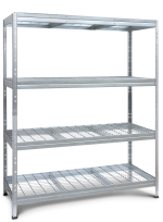 Μεταλλική ραφιέρα WIRE RIVET 180x120x45cm, 4x300kg Κωδικός 2453 - Image 5