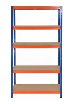 Μεταλλική ραφιέρα με ξύλο MDF FUTUR PLUS 180x100x50, 5x350 kg κωδ. 1194 - Image 2