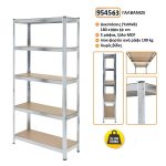 Μεταλλική ραφιέρα με ξύλο MDF διαστάσεων 180х100х50cm, 5x100kg κωδ. 954563