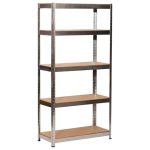 Μεταλλική ραφιέρα με ξύλο MDF διαστάσεων 180х75х45cm, 5x100kg κωδ. 954577 - Image 4