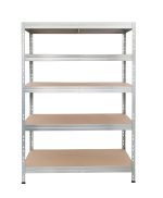 Μεταλλική ραφιέρα  τ. Dexion με ξύλο HDF Garage Rivet  180x120x45cm, 5x300kg  χρώμα Γαλβανιζέ κωδ. 2310 - Image 5