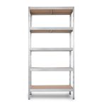 Μεταλλική ραφιέρα με ξύλο HDF Rivet Βud 180x120x40, 5x175 kg κωδ. 2302 - Image 3