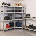 Μεταλλική ραφιέρα ΓΩΝΙΑΚΗ με ξύλο HDF RIVET BUD 180x70x70x40, 5x175 kg κωδ. 2312 - Image 4