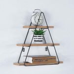 Επιτοίχια Ραφιέρα τριγωνική με 3 θέσεις 49x11.5xΥ42 cm κωδ. 18850