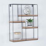 Επιτοίχια Ραφιέρα  τετράγωνη με 4 θέσεις 40x11xΥ50,5 cm κωδ. 18853