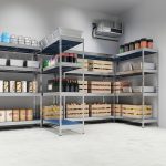 Αλουμινίου ραφιέρα  Gastronom  με ράφια PP πολυπροπυλένιο 180x75x50, 4×175 kg κωδ. 2710 - Image 3