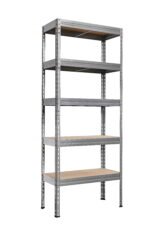 Μεταλλική Ραφιέρα με ξύλο MDF Praktik διαστάσεων 180x75x35 κωδ. 2315 - Image 2